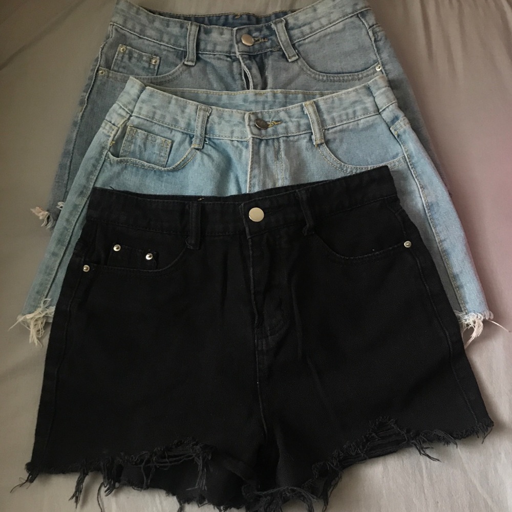 Bundle of 3 denim shorts